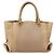 Salvatore Ferragamo Gancini Handtasche Leder Beige Gold - Ansicht 2