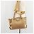 Salvatore Ferragamo Gancini Handtasche Leder Beige Gold - Ansicht 28