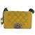 CHANEL Matelasse 20 Chain Boy Chanel Shoulder Bag Velor Yellow CC - vista 13