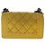 CHANEL Matelasse 20 Chain Boy Chanel Shoulder Bag Velor Yellow CC - vista 2
