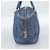 PRADA Hand Bag Leather Blue Gold - vista 3