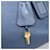 PRADA Hand Bag Leather Blue Gold - vista 9
