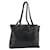 PRADA Plastic Chain Tote Bag Leather Black Silver