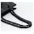 PRADA Plastic Chain Tote Bag Leather Black Silver - vista 7