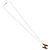 CHANEL COCO Mark Necklace metal Silver tone CC - vista 2