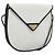 SAINT LAURENT Shoulder Bag Coated Canvas White Gold