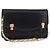 Céline CELINE Chain Shoulder Bag Leather Black Gold