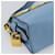 PRADA Shoulder Bag Leather Light Blue Gold - vista 16