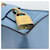 PRADA Shoulder Bag Leather Light Blue Gold - vista 19