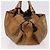 LOEWE Anagram Hand Bag Leather Bronze Gold - vista 4