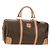 Céline CELINE Macadam Canvas Boston Bag PVC Leather Brown Gold