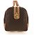 Céline CELINE Macadam Canvas Boston Bag PVC Leather Brown Gold - vista 4