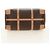 Céline CELINE Macadam Canvas Boston Bag PVC Leather Brown Gold - vista 5