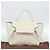 Céline CELINE Micro Belt Hand Bag Leather White Gold - vista 29