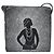 CHANEL Shoulder Bag Lamb Skin Black Silver CC - vista 2