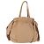 PRADA Tote Bag Canvas Leather 2way Beige Gold