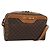 Céline CELINE Macadam Canvas Shoulder Bag PVC Leather Brown Gold