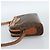 Céline CELINE Macadam Canvas Shoulder Bag PVC Leather Brown Gold - vista 3