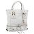 Chloé Chloe Paddington Tote Bag Leather White Gold Silver