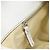 Chloé Chloe Paddington Tote Bag Leather White Gold Silver - vista 21