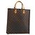 LOUIS VUITTON Monogram Sac Plat Hand Bag M51140 LV
