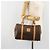 Céline CELINE Macadam Canvas Handtasche PVC Leder Braun Gold - Ansicht 23