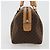 Céline CELINE Macadam Canvas Handtasche PVC Leder Braun Gold - Ansicht 4