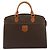 Céline CELINE Macadam Canvas Hand Bag PVC Leather Brown Gold - view 13