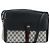 GUCCI GG Supreme Sherry Line Shoulder Bag PVC Navy Gold 904 02 064