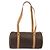 Céline CELINE Macadam Canvas Hand Bag PVC Leather Brown Gold - vista 2