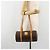 Céline CELINE Macadam Canvas Hand Bag PVC Leather Brown Gold - vista 22