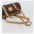 Céline CELINE Macadam Canvas Hand Bag PVC Leather Brown Gold - vista 7