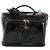 CHANEL Vanity Hand Bag Patent leather 2way Black Gold CC - vista 13