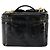 CHANEL Vanity Hand Bag Patent leather 2way Black Gold CC - vista 2