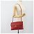 CHANEL Matelasse Chain Shoulder Bag Patent leather Red Gold CC - vista 24