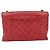 CHANEL Matelasse Chain Shoulder Bag Patent leather Red Gold CC - vista 3