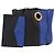 VERSACE Shoulder Bag Leather Blue Gold
