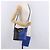 VERSACE Shoulder Bag Leather Blue Gold - vista 23