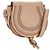 Chloé Chloe Marcie Shoulder Bag Leather Pink Gold
