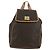 Céline CELINE Macadam Canvas Backpack PVC Leather Brown Gold - vista 13