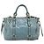 Miu Miu Hand Bag Leather 2way Light Blue Gold - vista 2