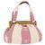 CHANEL Hand Bag Canvas Pink Gold CC