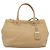 PRADA Hand Bag Vittero Dino Leather 2way Beige Silver - vista 13
