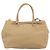 PRADA Hand Bag Vittero Dino Leather 2way Beige Silver - vista 2