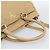 PRADA Hand Bag Vittero Dino Leather 2way Beige Silver - vista 7