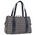 FENDI Zucchino Canvas Hand Bag Navy Silver