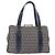 FENDI Zucchino Canvas Hand Bag Navy Silver - vista 13