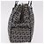 FENDI Zucchino Canvas Hand Bag Navy Silver - vista 5