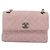 CHANEL Matelasse Chain Shoulder Bag Canvas Pink Silver CC - vista 13