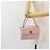 CHANEL Matelasse Chain Shoulder Bag Canvas Pink Silver CC - vista 25